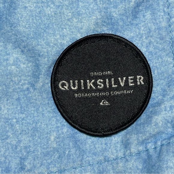 Quicksilver Volley Shorts Mens Size Medium Blue Lined Sport Drawstring Swim - Picture 6 of 10